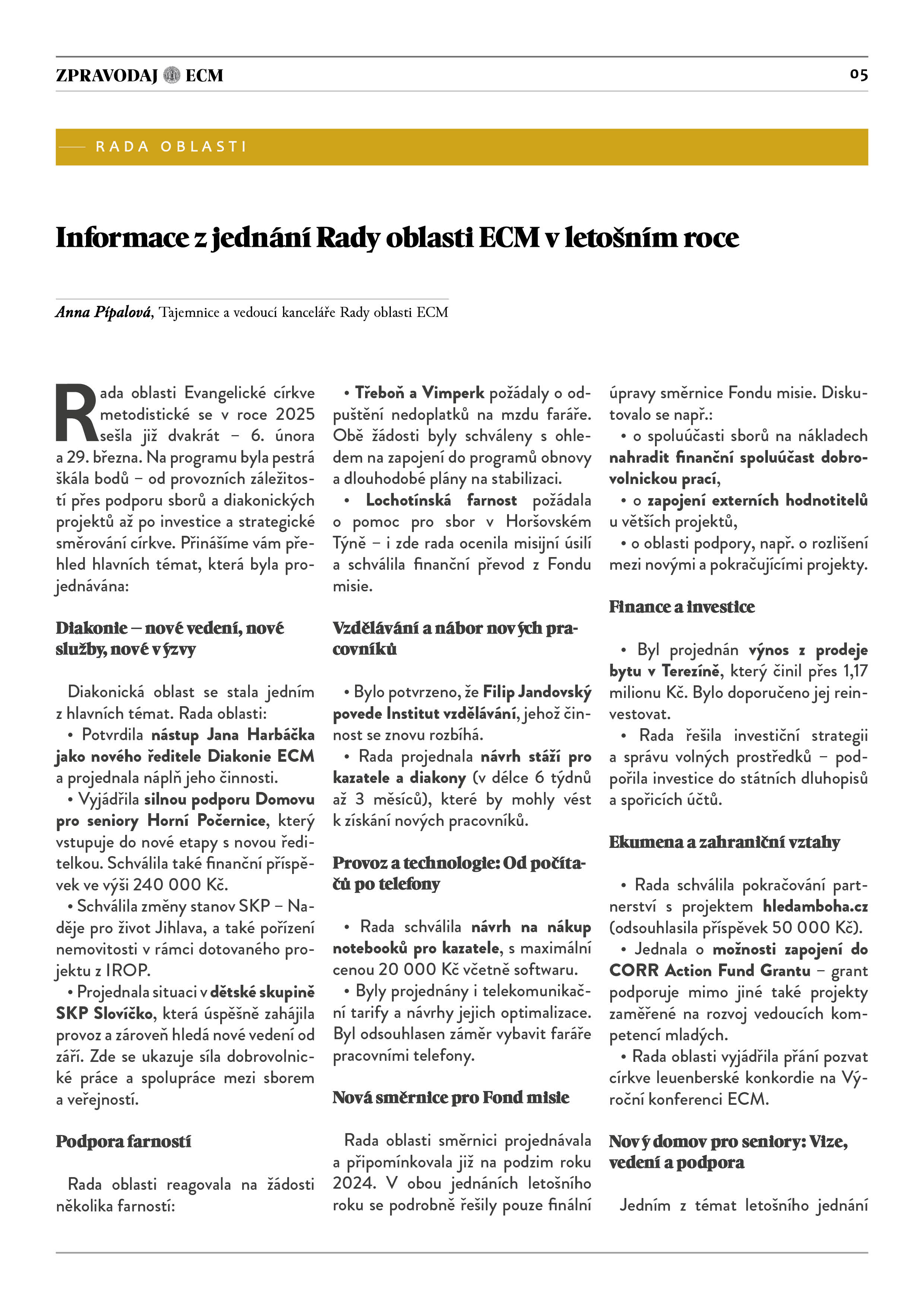 Zpravodaj ECM č. 01 2025 05 05